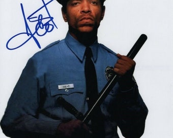 Ice t signed autographed 8x10 rolling stone police officer photograph