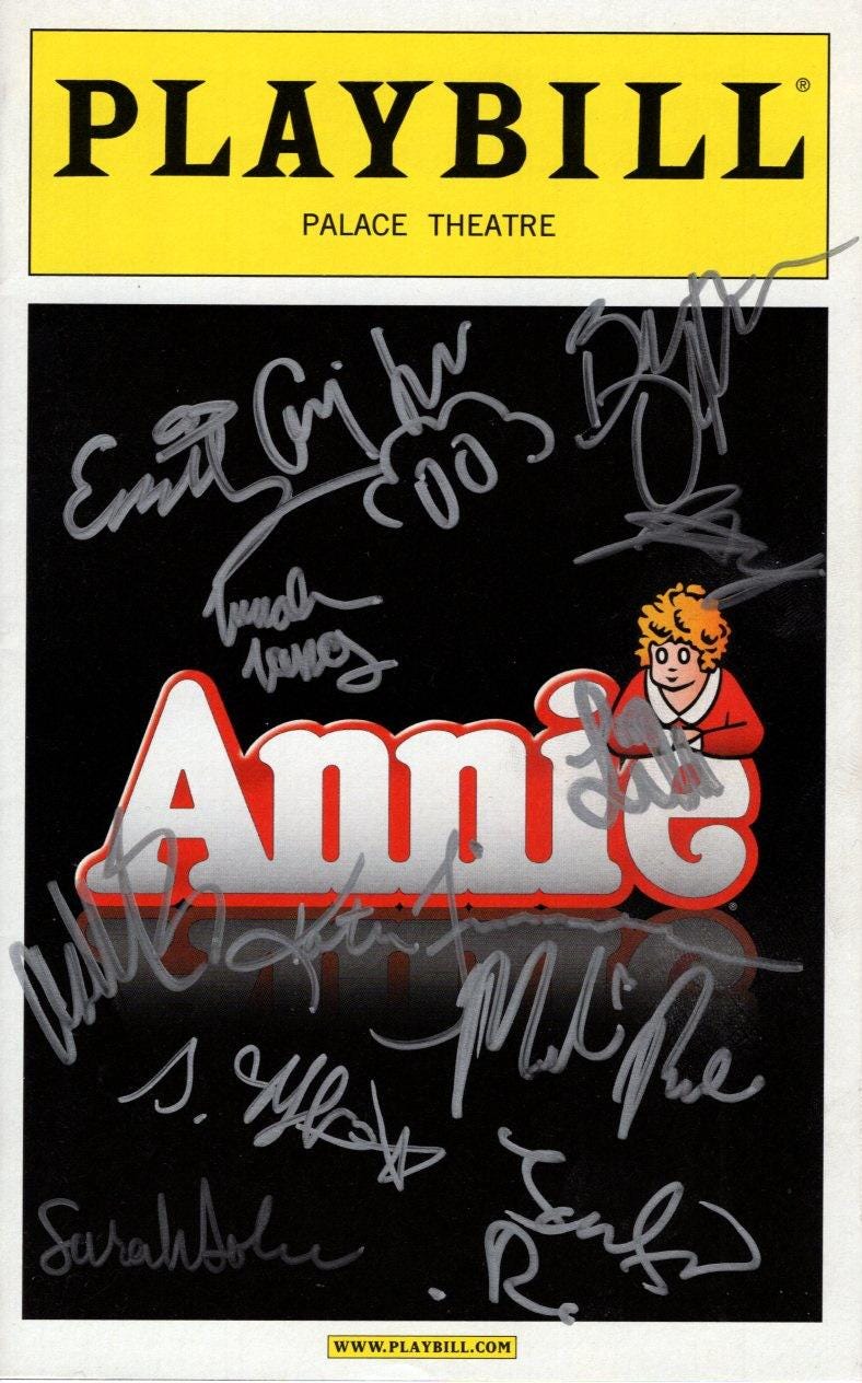 Annie Signed Autographed Cast Playbill - Etsy