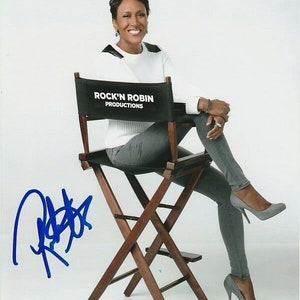 Robin roberts signed autographed 8x10 good morning america photograph