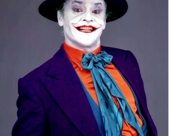 Jack Nicholson signed autographed 8x10 Batman Joker photograph