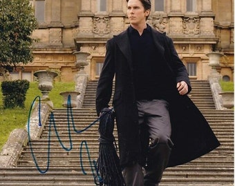 Christian Bale autographed 8x10 the dark knight rises bruce wayne photograph