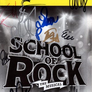 School of Rock The Musical signed autographed cast playbill