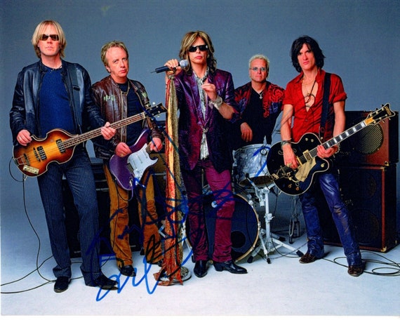 Aerosmith Signed Jersey Steven Tyler Autographed W Joe Perry Whitford  Hamilton