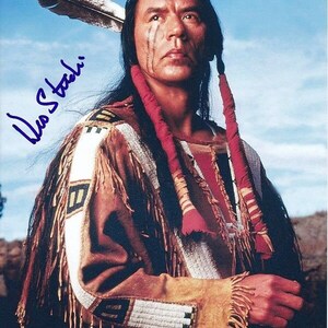 Wes studi signed autographed 8x10 crazy horse red cloud photograph