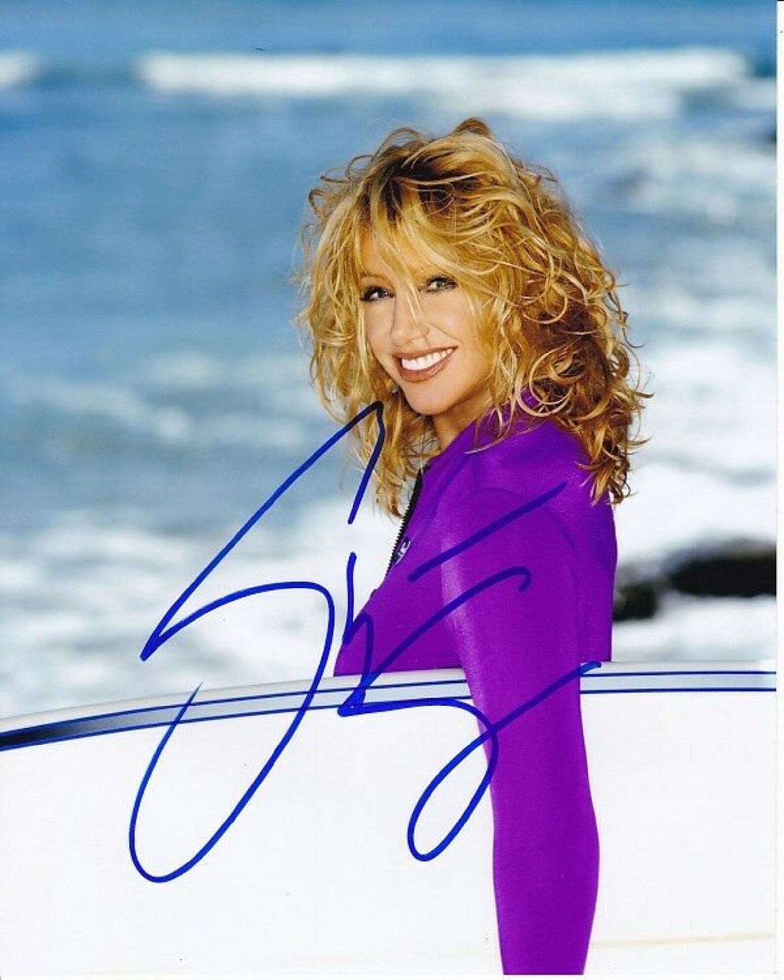 SUZANNE SOMERS signed autographed photo blue hips COA Hologram main image 0