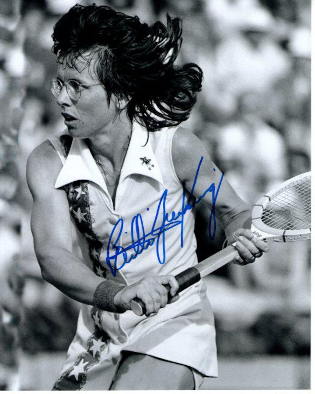 Billie Jean King Signed Autographed 8x10 Tennis Photograph - Etsy