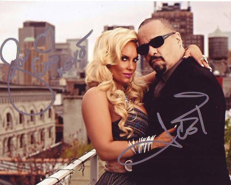 Ice t & coco austin signed autographed 8x10 photograph