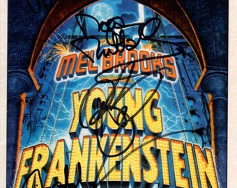 The New Mel Brooks Musical Young Frankenstein signed autographed cast playbill