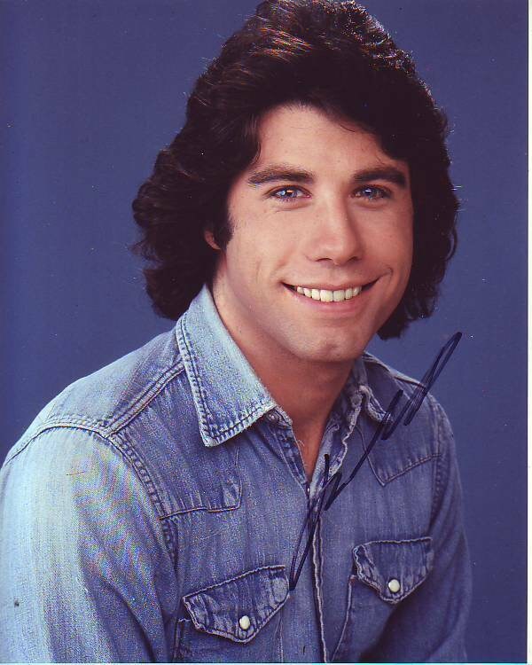 ジョン・トラボルタのサイン入り 8x10 ウェルカムバック、コッター