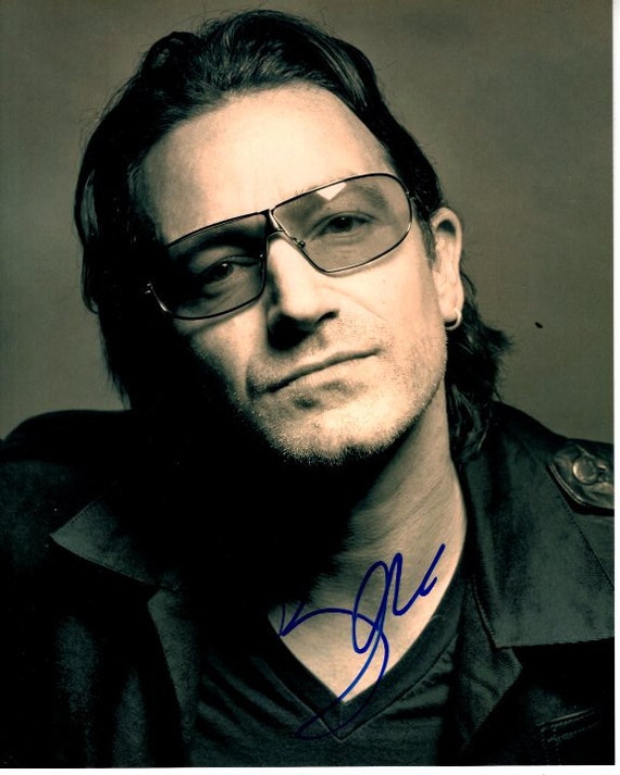 Bono Signed 8x10 Photograph ( U2 ) - Etsy Israel