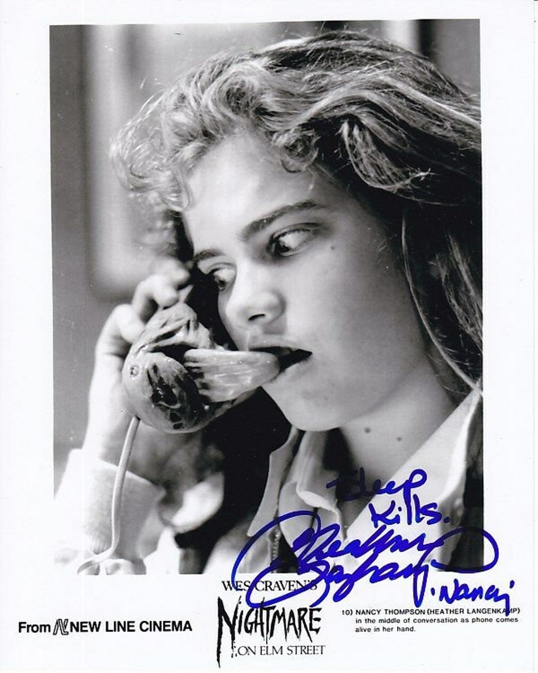 Heather Langenkamp Signed 8x10 Nancy Nightmare on Elm Street - Etsy