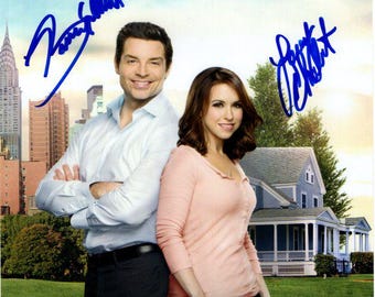 Lacey Chabert i Brennan Elliott podpisali autografy 8x10 Hallmark All of My Heart Photograph