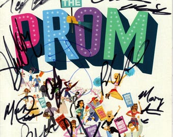 The Prom signed autographed cast playbill