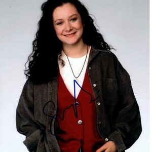Sara Gilbert signerat, signerat, 8x10, Roseanne Darlene Conner fotografi