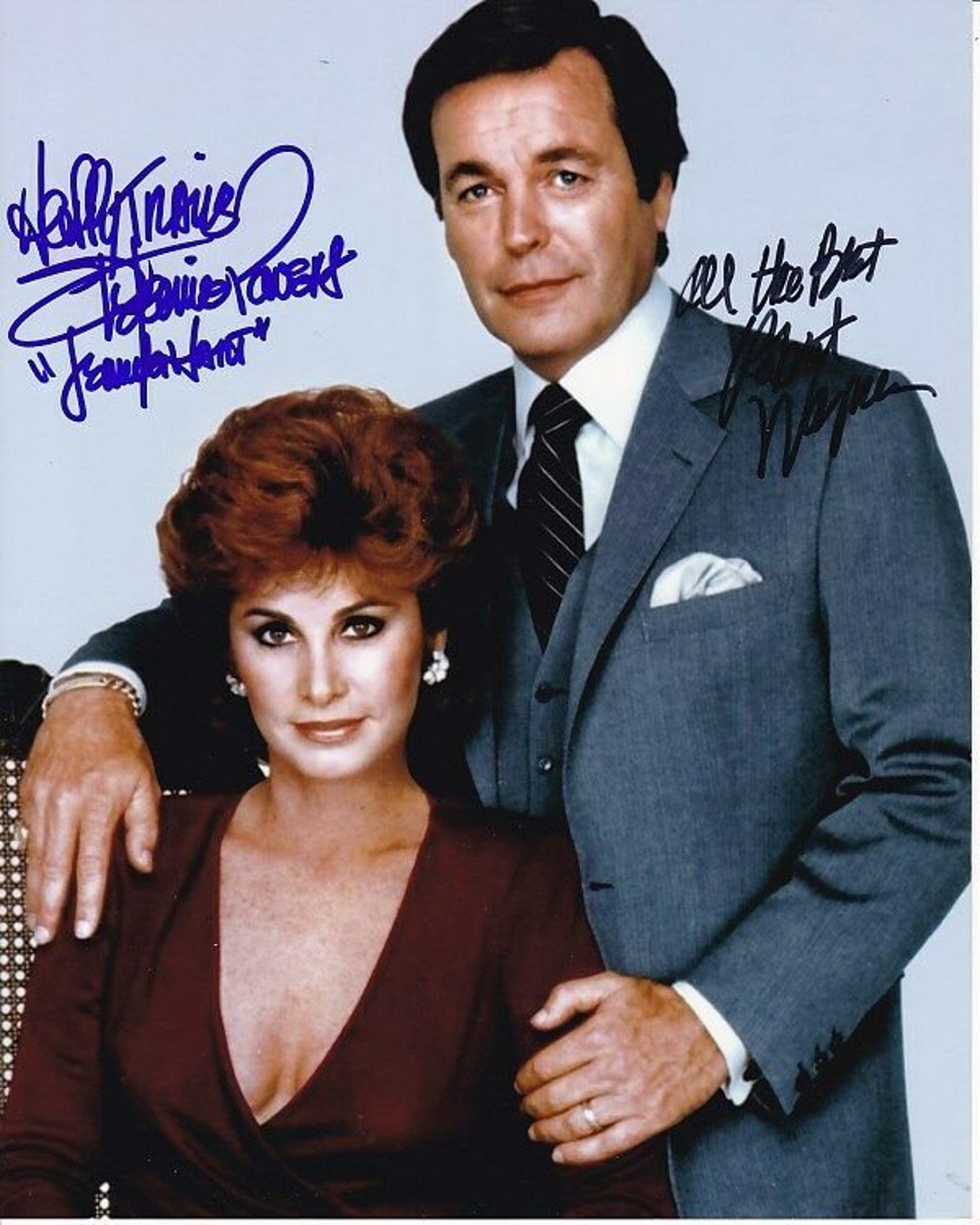 Stefanie Powers Robert Wagner Signed 8x10 Hart To Hart Photograph W stefanie-powers-robert-wagner-signed-8x10-hart-to-hart-photograph-w