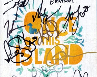 Once On This Island signed autographed cast playbill