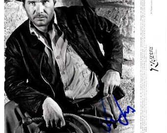 ハリソン・フォードのサイン入り8x10インディ・ジョーンズ写真 - Etsy 日本