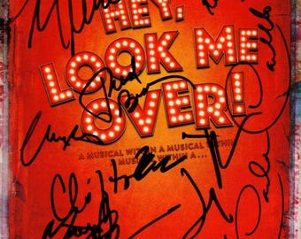 Hey, Look Me Over! signed autographed cast playbill