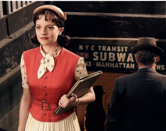 Elisabeth Moss podpisana z autografem 8x10 Mad Men Peggy Olson fotografia