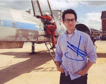J.j. abrams signed autographed 8x10 star wars the force awakens photograph