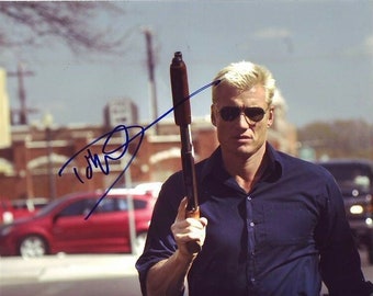 Dolph Lundgren signed autographed 8x10 missionary man ryder photograph