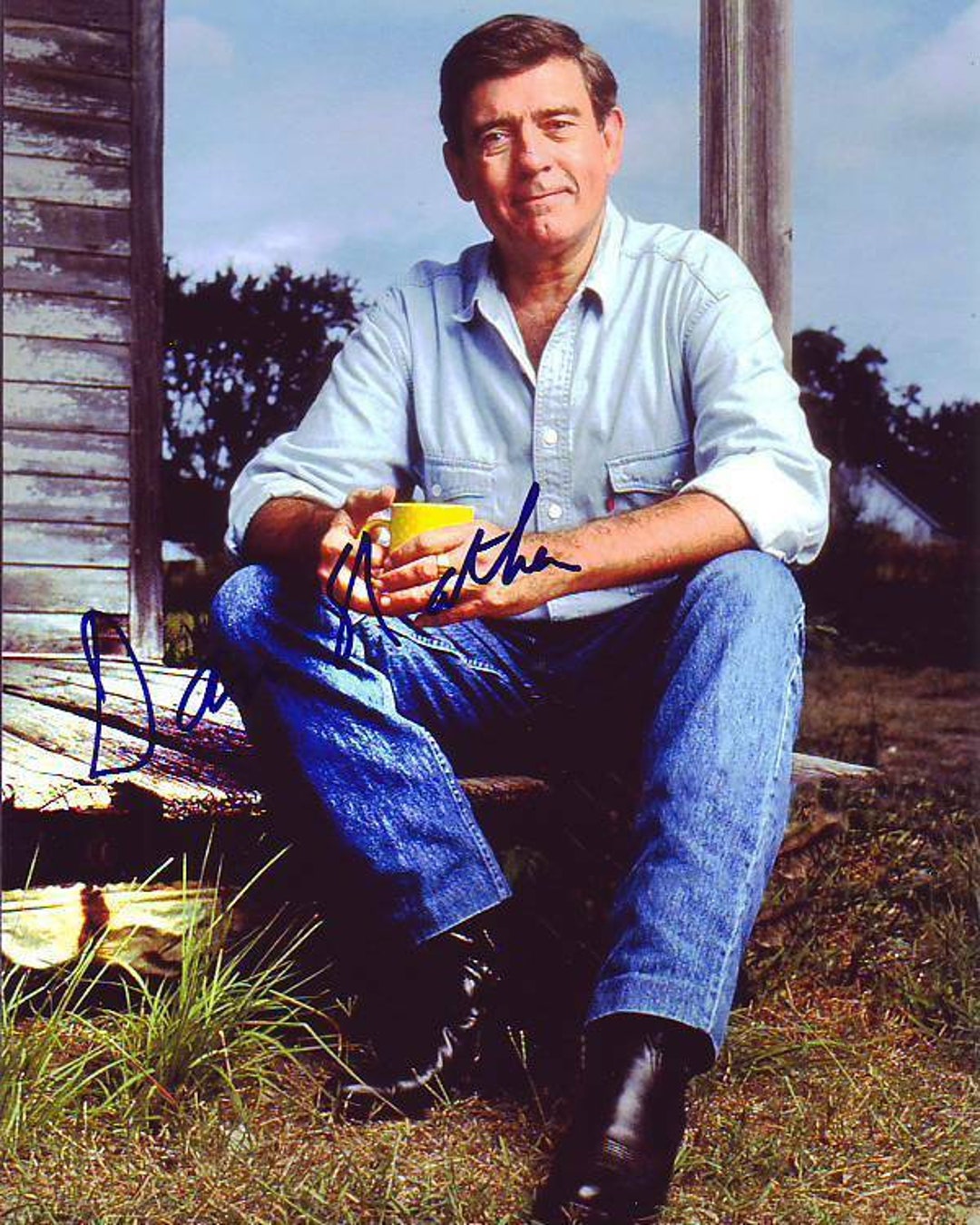 ダン・ラザーのサイン入り8x10写真 - Etsy 日本