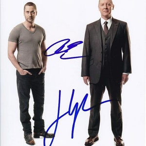 James spader & ryan eggold signed autographed 8x10 the blacklist photograph