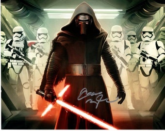 Adam Driver signed autographed 8x10 Star Wars The Force Awakens Kylo Ren photograph