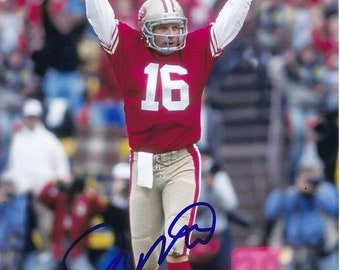 ジョー・モンタナのサイン入りサンフランシスコ49ersミニヘルメット