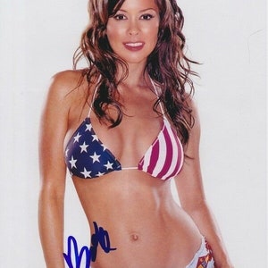 Brooke Burke signed autographed 8x10 sexy bikini photograph