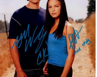Tom Welling and Kristin Kreuk signed autographed 8x10 Smallville photograph