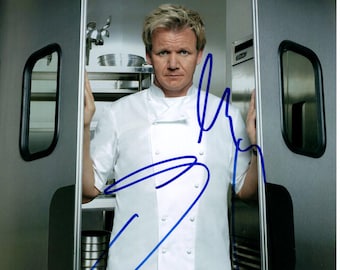 Fotografía autografiada de Gordon Ramsay (8x10)