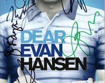 Dear Evan Hansen signed autographed cast playbill - Ben Platt