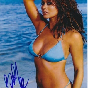 Brooke Burke signed autographed 8x10 sexy bikini photograph