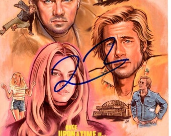 Quentin Tarantino Signed 8x10 Once Upon A Time In Hollywood Photograph