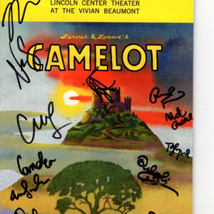 Camelot signed autographed cast playbill