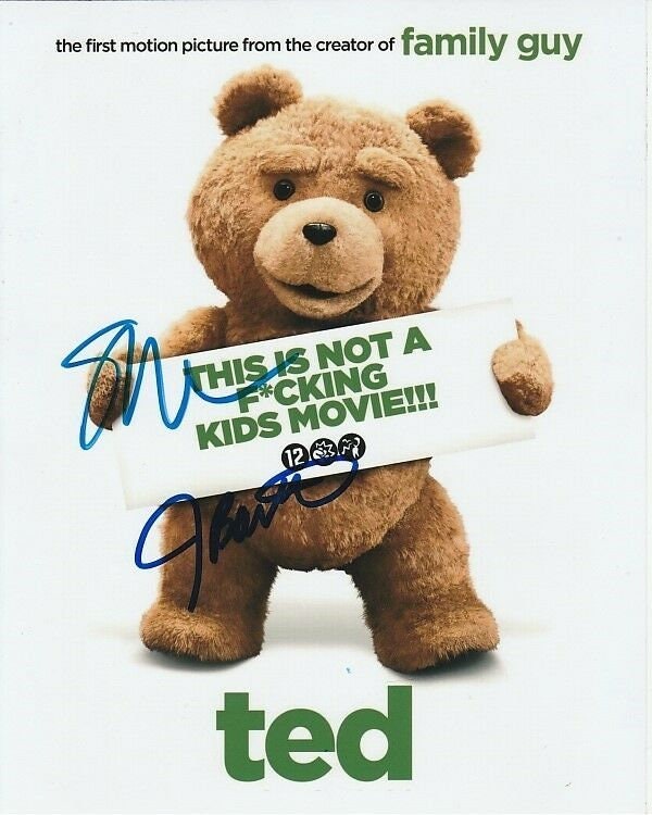 Seth Macfarlane Jessica Barth Signed Autographed 8x10 Ted
