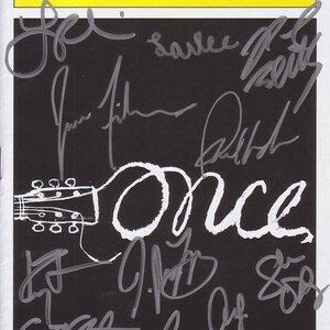 Once signed autographed cast playbill