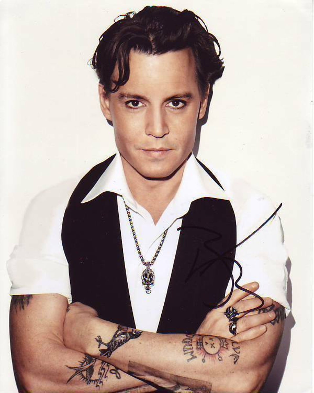 【美品】Johnny Depp 直筆サイン入りフォト Johnny Depp Signed Autographed 8x10 Photograph - Etsy