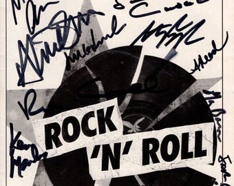Rock 'N' Roll signed autographed cast playbill