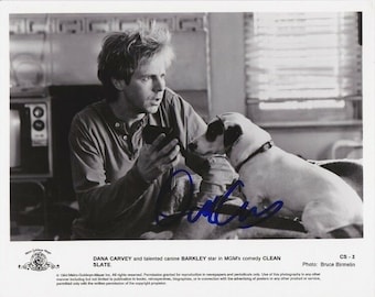 Dana Carvey signed 8x10 clean slate maurice l. pogue w/ barkley photograph