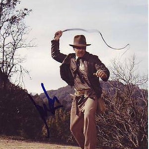 ハリソン・フォードのサイン入り8x10インディ・ジョーンズ写真 - Etsy 日本