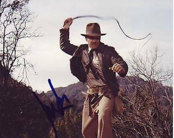 ハリソン・フォードのサイン入り8x10インディ・ジョーンズ写真 - Etsy 日本