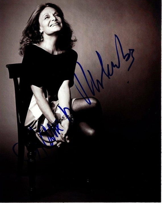 Diane Von Furstenberg Signed Autographed 8x10 Photograph - Etsy display picture 3