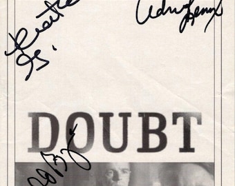 Cherry Jones, Brian F. O'Byrne + 2 signed autographed Doubt playbill