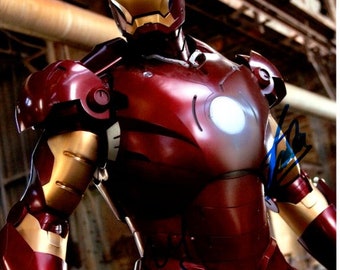 Robert Downey Jr. and Stan Lee signed autographed 8x10 Captain America Civil War Iron Man Tony Stark photograph