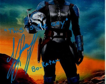 Katee Sackhoff signed autographed 8x10 Star Wars The Mandalorian Bo-Katan photograph