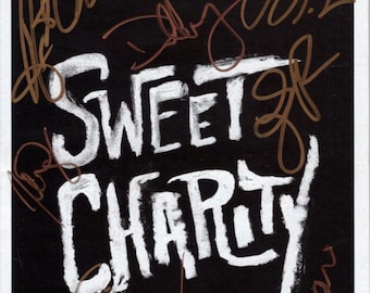 Sweet Charity signed autographed cast playbill - Sutton Foster