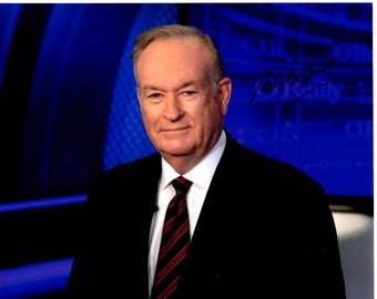 Bill O'Reilly firmó fotografía autografiada 8x10 de Fox News