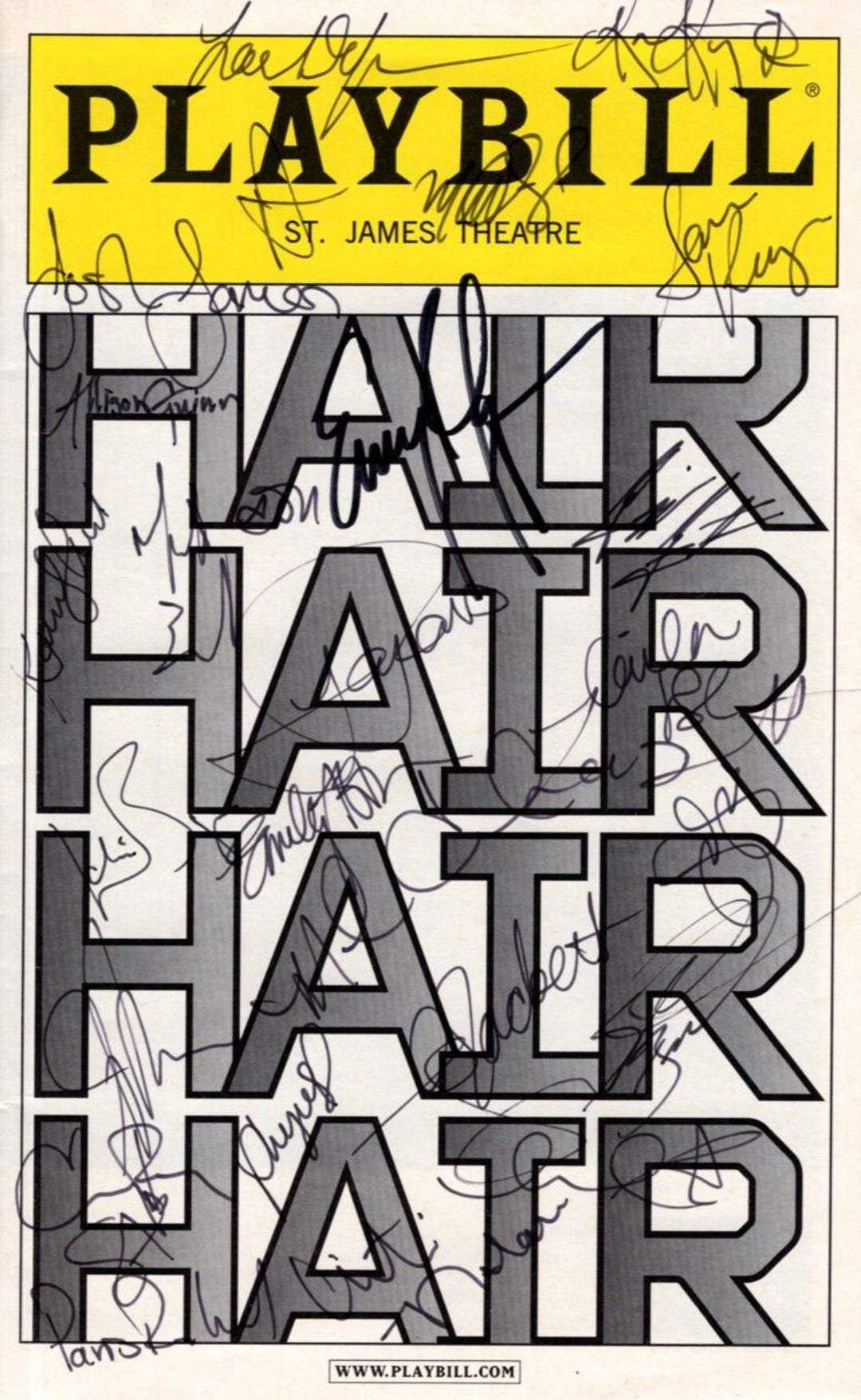 Hair Signed Autographed Cast Playbill - Etsy